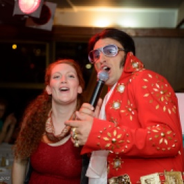 Elvis gets a bit of Karaoke action